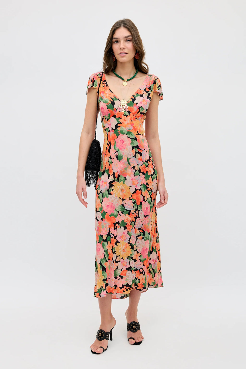 Cathy Chelsea Dress Floral Black