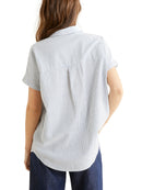 Blusa Seersuc Vareuse - Rayas Blanco Claro - Mujer