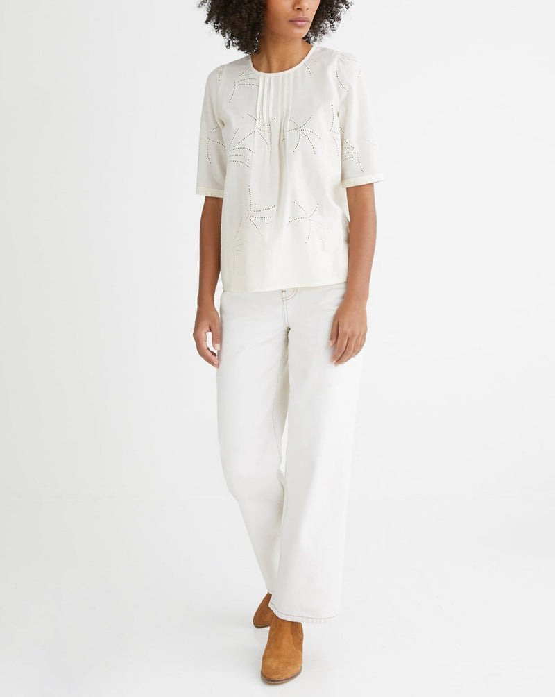 Brod Ang Blouse - Medium White - Women