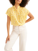 Imp Zebra J Top - Light Yellow Print - Women