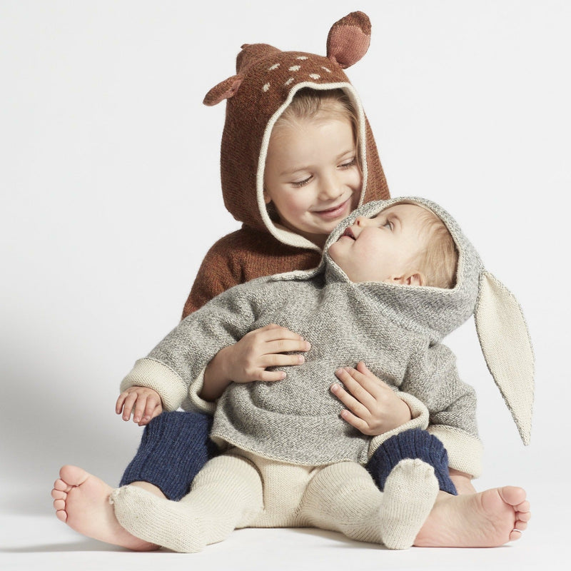 Burnou Bunny en baby alpaca ŒUF NYC - Selección Œuf NYC disponible en amaetc.com, concept store eco-friendly para niños