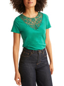 Camiseta Plastron Mac - Blanco Liso Medio - Mujer