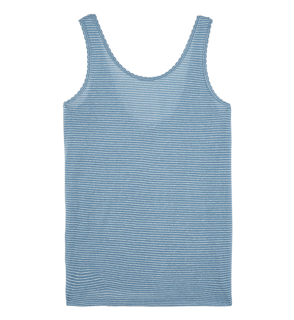Debardeur Raye - Bleu Fonce Raye - Femme