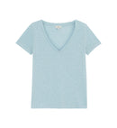 T-shirt Lin Mc V - Bleu Moyen Grise - Femme