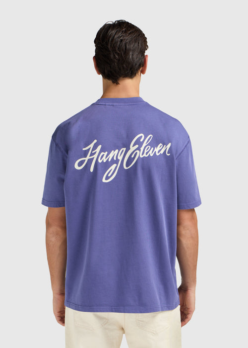 Camiseta cursiva - Azul Kobalt