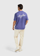 T-Shirt Cursive - Kobalt Blue