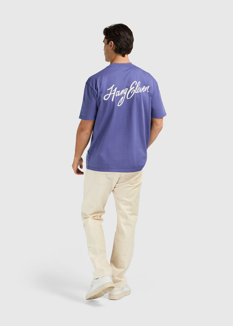 T-Shirt Cursive - Kobalt Blue