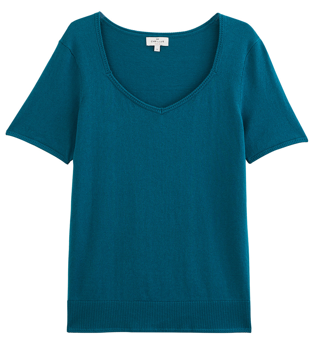 Jersey Mc con cuello de pico - Plain Bright Blue - Mujer