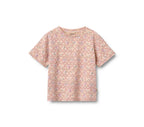 Pack of 2 Ella Short-Sleeved T-Shirts - Magenta Heart Flowers