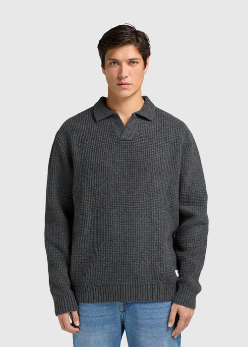 Polo Riva Waffle - Anthracite