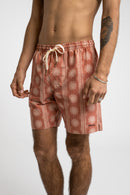 Rhythm - Short De Bain Sun Stripe Beach - Auburn - Homme