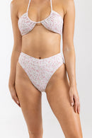 Rhythm - Bas De Maillot Bouquet Deep V - Ivory - Femme