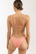 Rhythm - Wave Break Fixed Tri Top Swimsuit Top - Pink - Women