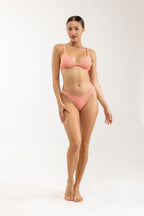 Rhythm - Wave Break Fixed Tri Top Swimsuit Top - Pink - Women