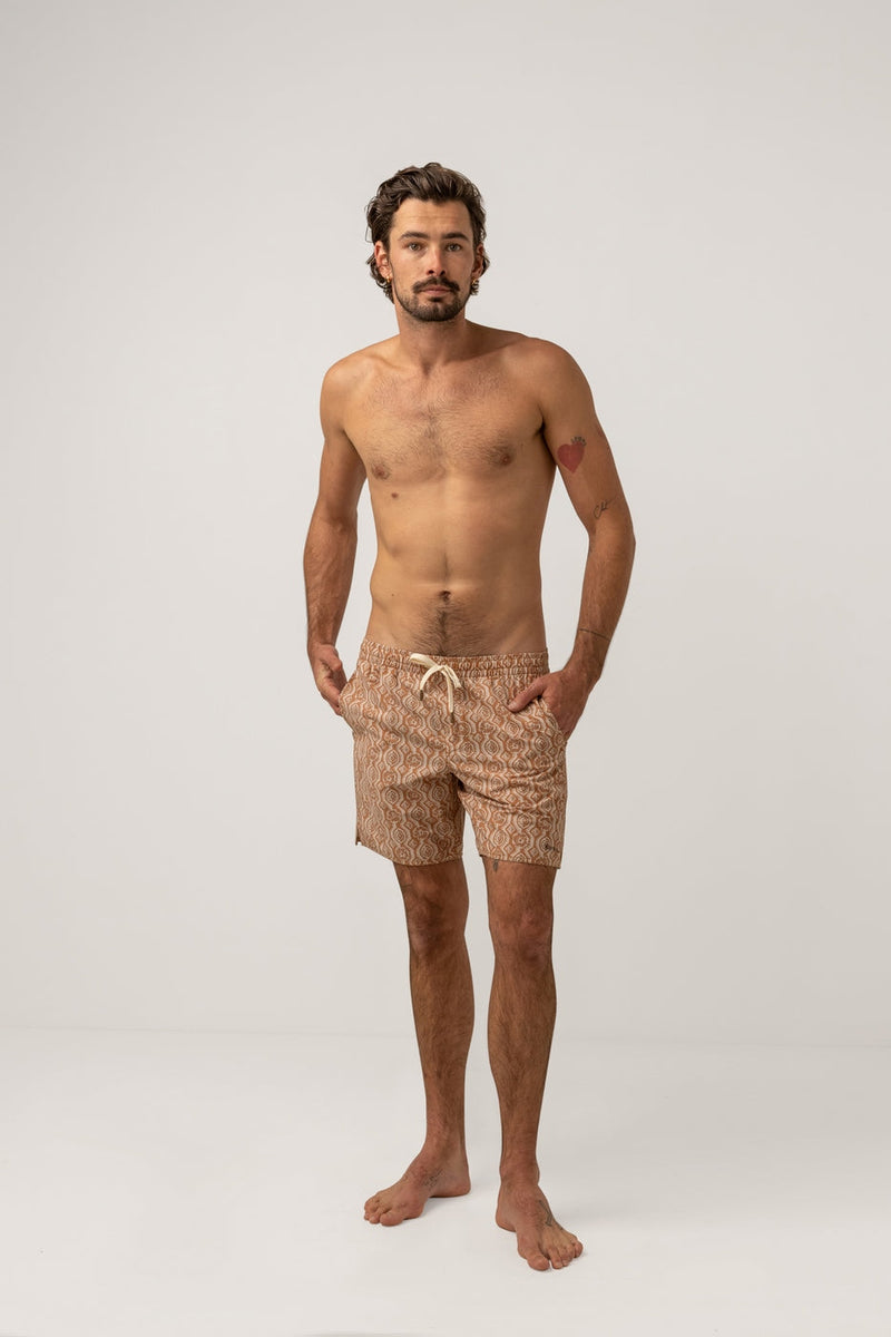 Rhythm - Shorts de baño Floral St - Caramelo - Hombres