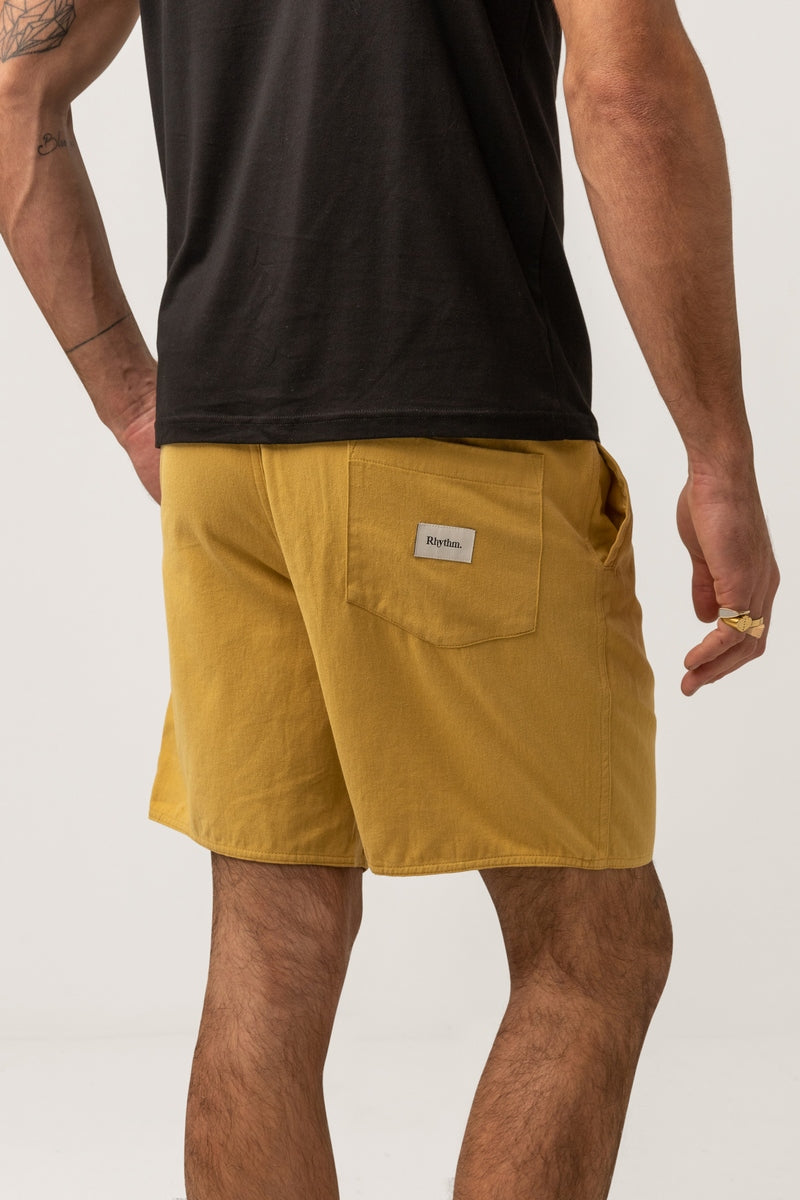 Rhythm - Short De Marche Brushed Jam - Or - Homme
