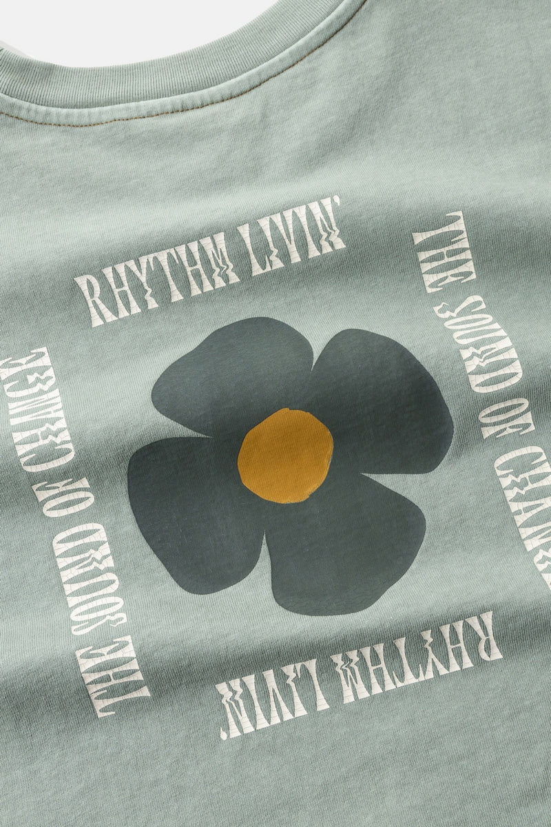 Rhythm - T-Shirt In Bloom Vintage - Seafoam - Homme