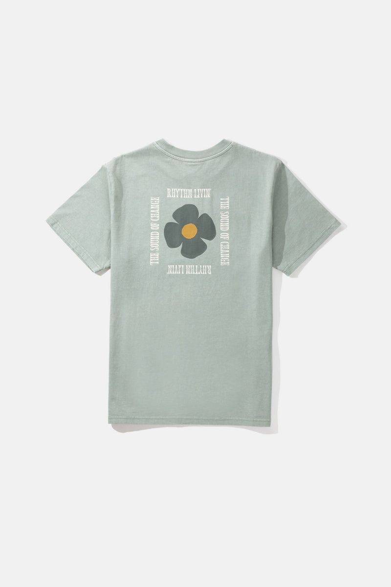 Rhythm - T-Shirt In Bloom Vintage - Seafoam - Homme