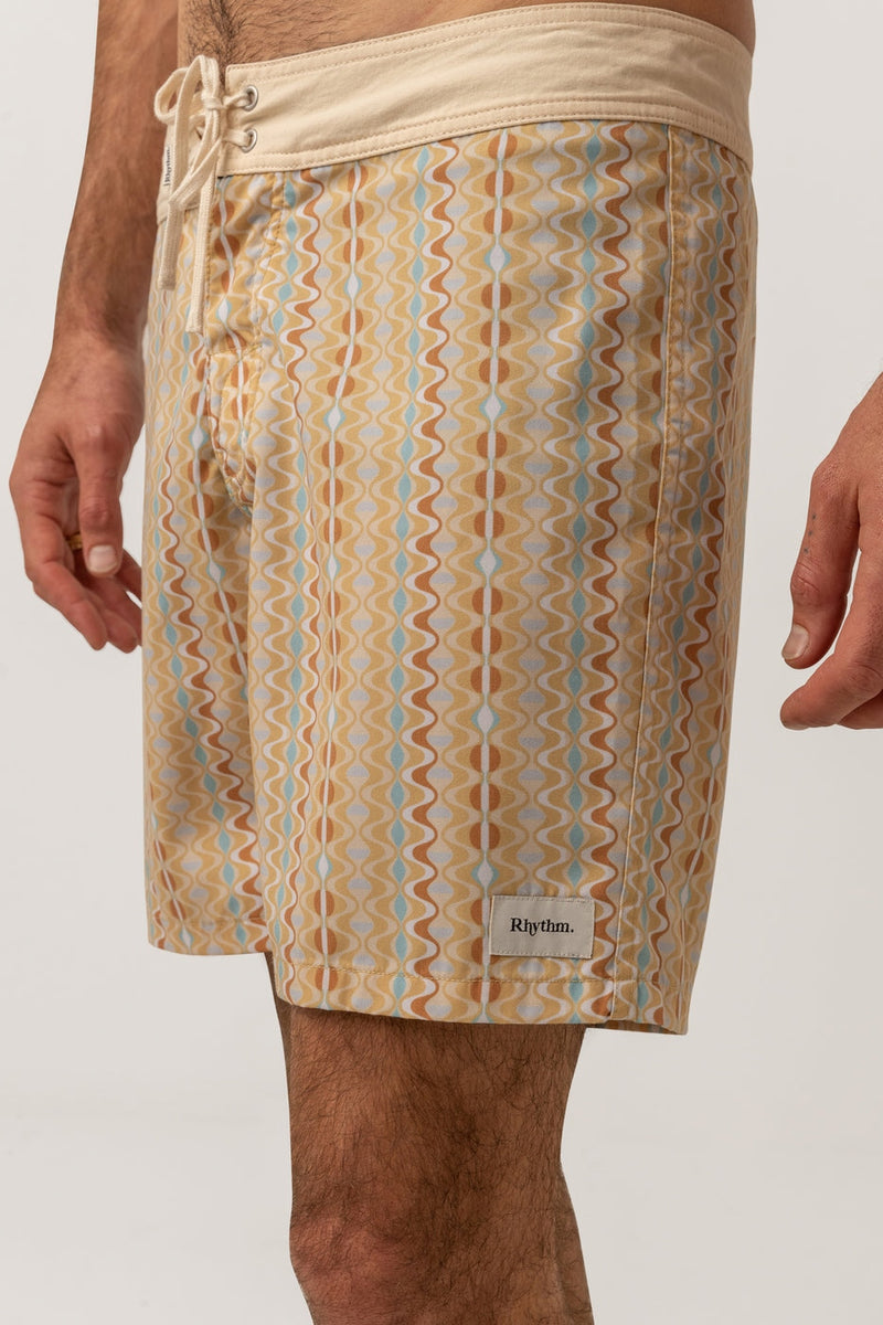 Rhythm - Shorts de baño Sunray Trunk - Dorado - Hombres