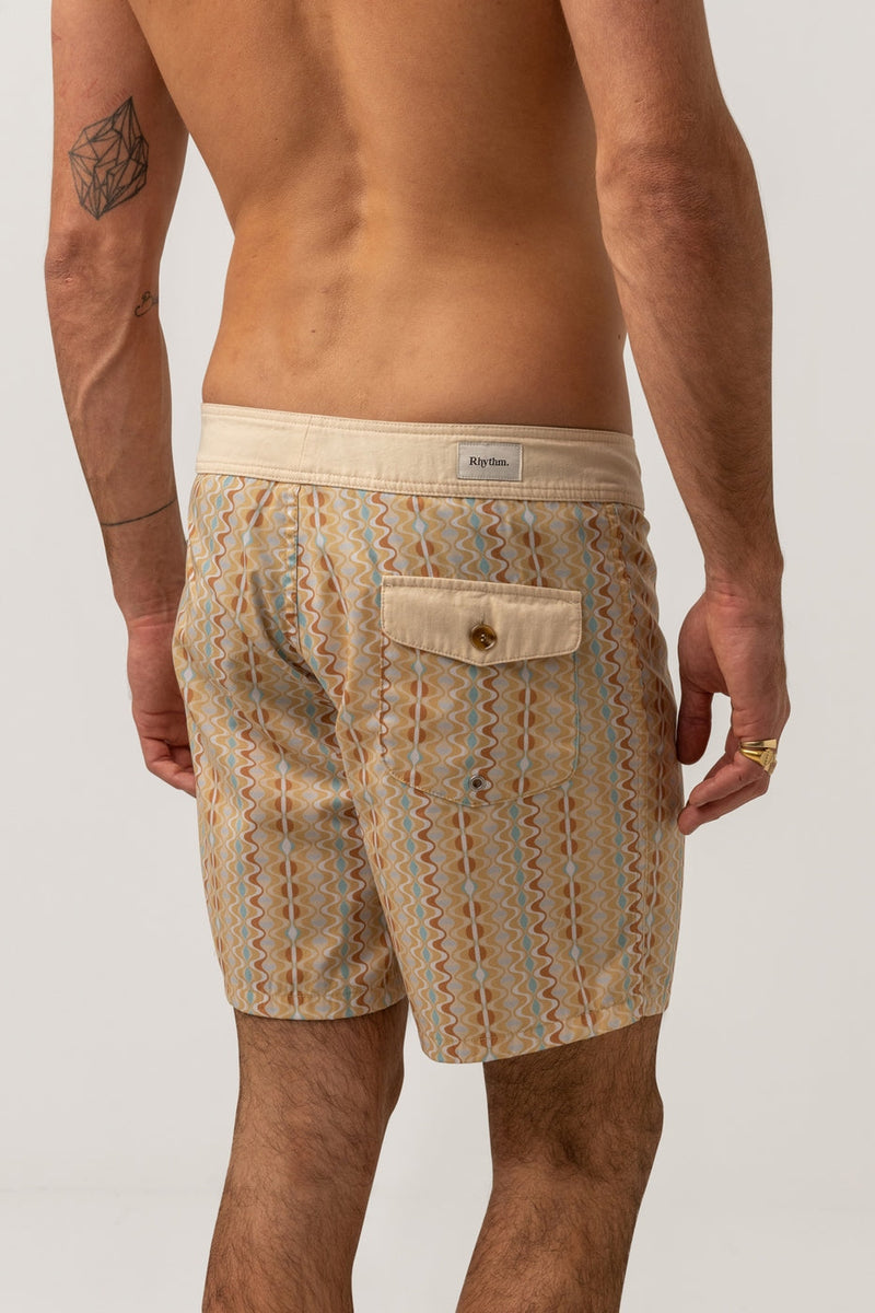 Rhythm - Shorts de baño Sunray Trunk - Dorado - Hombres