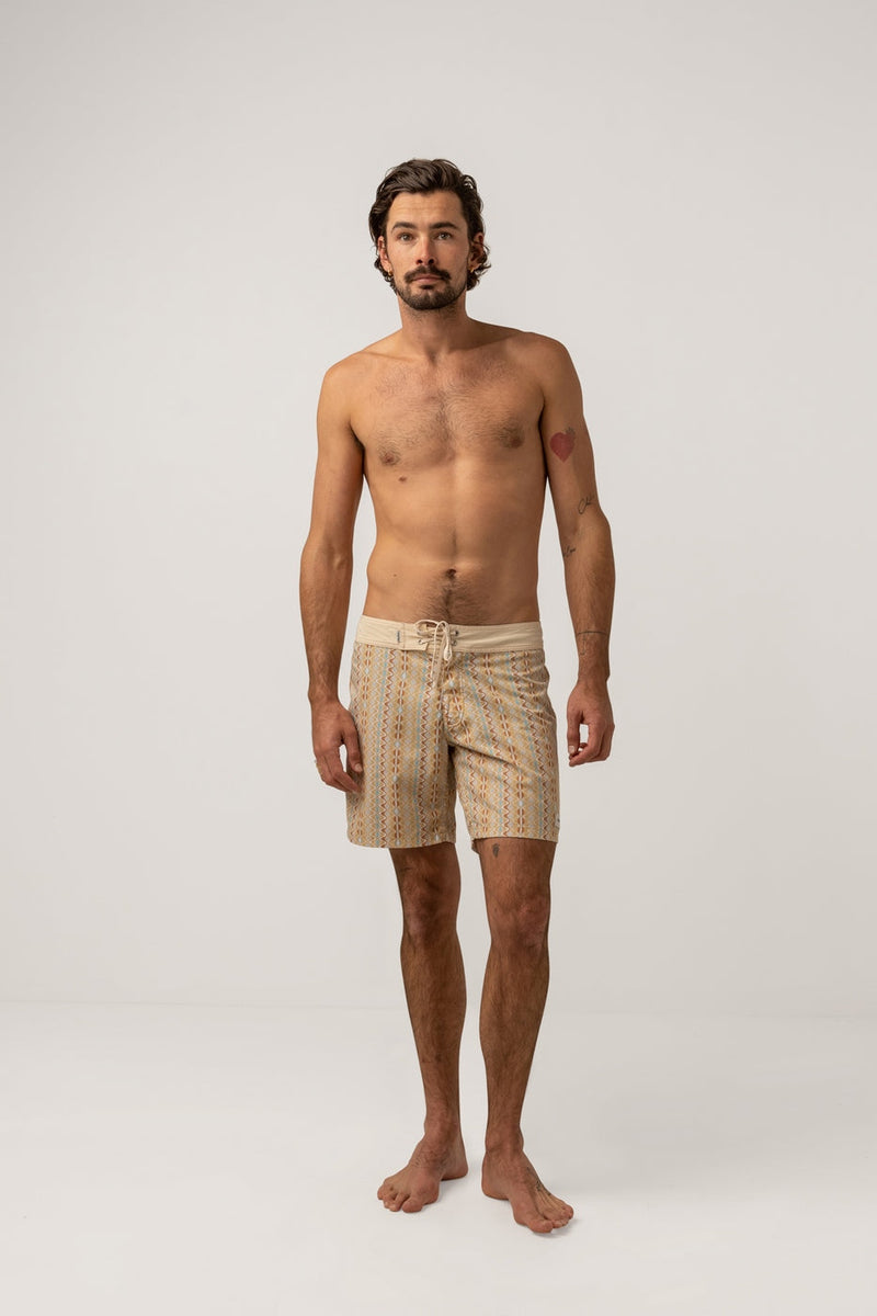 Rhythm - Shorts de baño Sunray Trunk - Dorado - Hombres