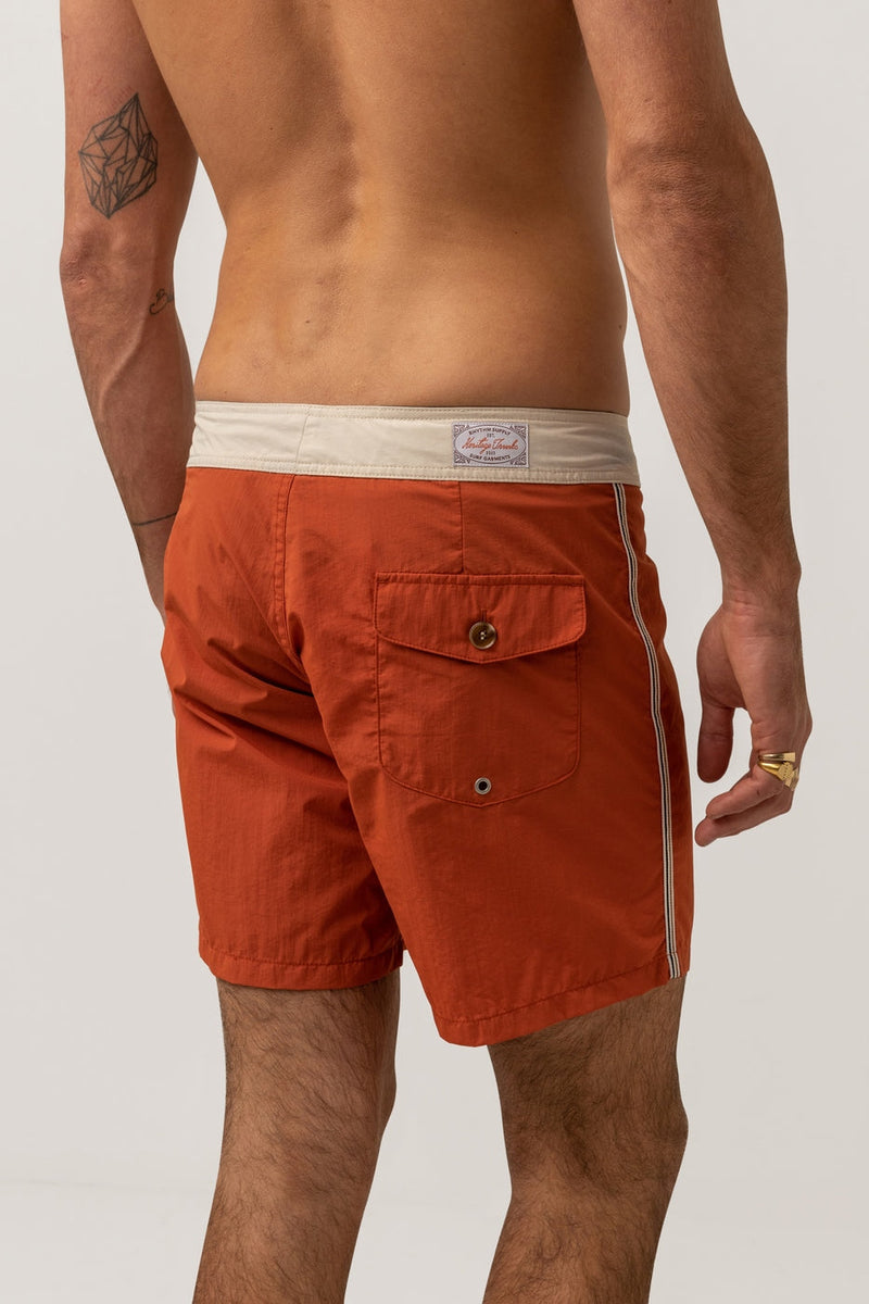 Short De Bain Heritage Trunk - Rust - Homme