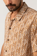 Rhythm - Chemise Floral Stripe - Butterscotch - Homme