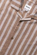 Rhythm - Chemise Vacation Stripe - Latte - Homme