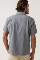 Rhythm - Chemise Textured Linen - Slate - Homme