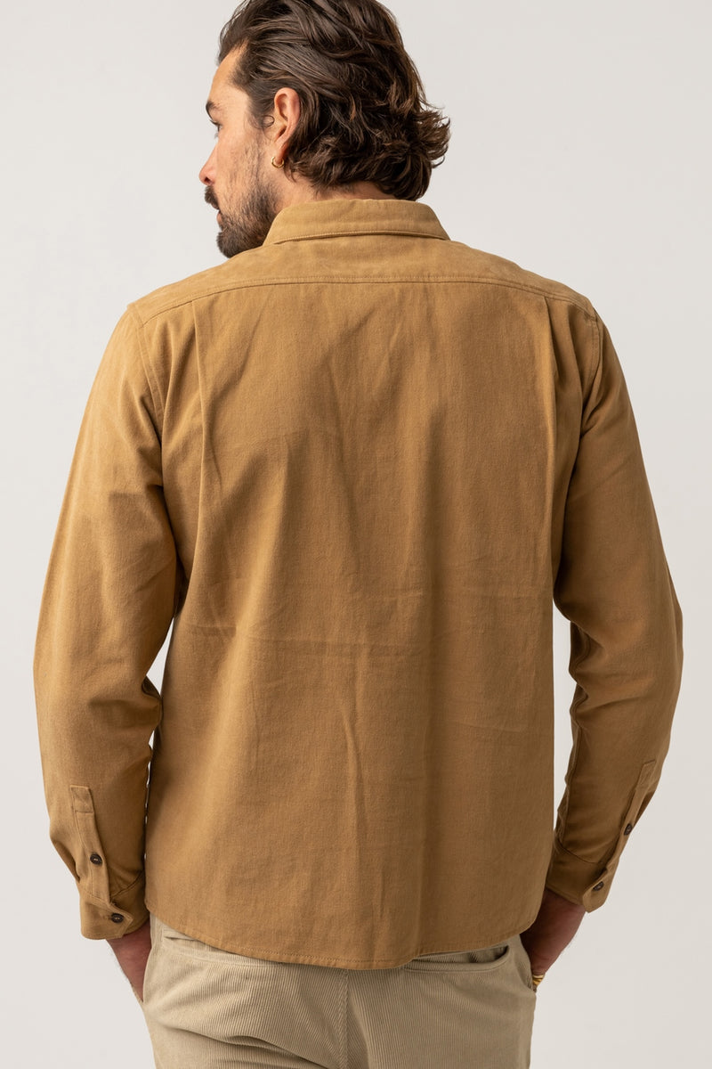 Rhythm - Chemise Brushed Twill - Tan - Homme