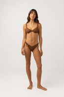Rhythm - Braguita de bikini Avoca Ring - Chocolate - Mujer
