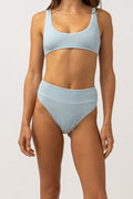 Rhythm - Parte Inferior de Bañador Isla Rib Hi Hip - Cool Blue - Mujer