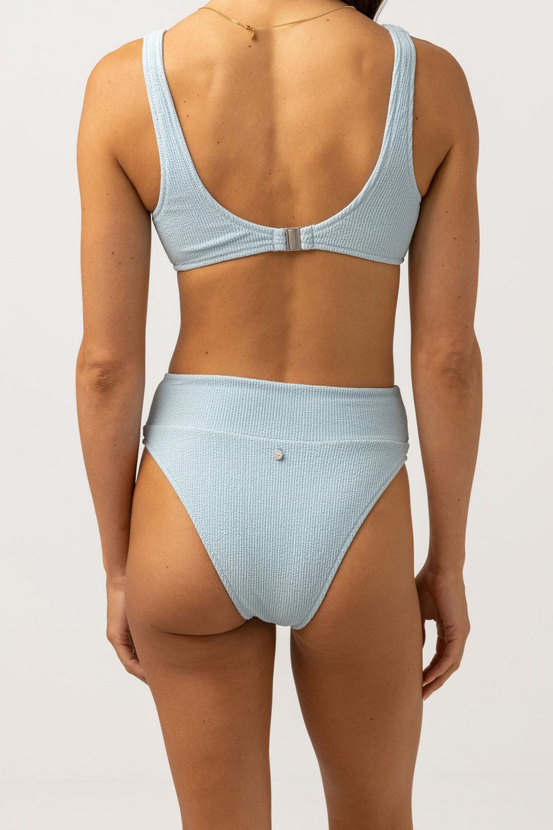 Rhythm - Braguita de bikini Isla Rib Hi Hip - Azul frío - Mujeres