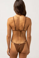 Rhythm - Top de bikini Avoca Ring - Chocolate - Mujer