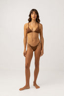 Rhythm - Top de bikini Avoca Ring - Chocolate - Mujer