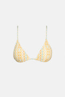 Rhythm - Traje de baño Sunray Slide Tri Top - Dorado - Mujer