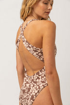 Rhythm - Drifter Floral One-Piece Swimsuit - Chocolate - Women