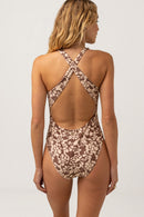 Rhythm - Maillot Une Pièce Drifter Floral - Chocolate - Femme