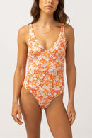 Rhythm - Bañador de una pieza Rosa Floral - Rosa - Mujer