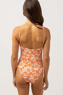 Rhythm - Bañador de una pieza Rosa Floral - Rosa - Mujer