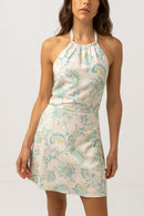 Rhythm - Falda Mini Vestido Cairo Halter - Azul - Mujer