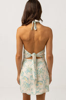 Rhythm - Falda Mini Vestido Cairo Halter - Azul - Mujer
