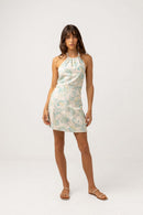 Rhythm - Falda Mini Vestido Cairo Halter - Azul - Mujer