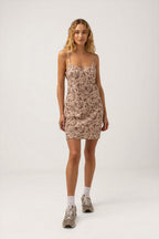 Rhythm - Drifter Floral Dress - Chocolate - Women