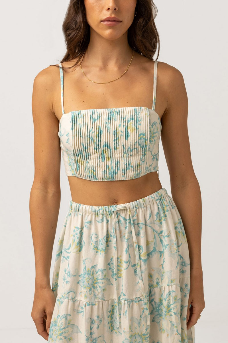 Rhythm - Top Cairo Crop Top - Azul - Mujer