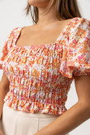 Rhythm - Top Rosa Floral - Rosa - Mujer