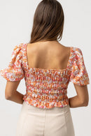 Rhythm - Top Rosa Floral - Rosa - Mujer