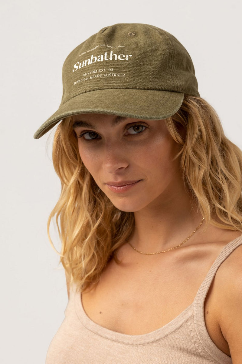 Rhythm - Casquette Sunbather Cap - Washed Olive - Femme