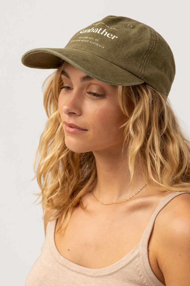 Rhythm - Casquette Sunbather Cap - Washed Olive - Femme