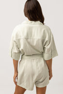 Rhythm - Mameluco Maisy Check Vacay - Salvia - Mujer